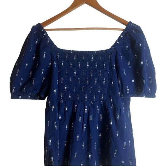 Madewell 100% cotton embroidered blouse. Size medium - Picture 7 of 8